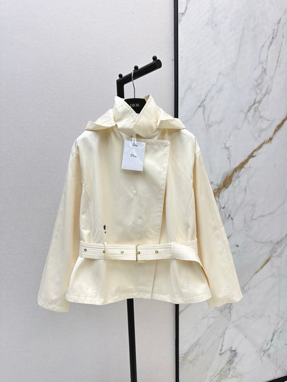D 25ss hooded trench coat