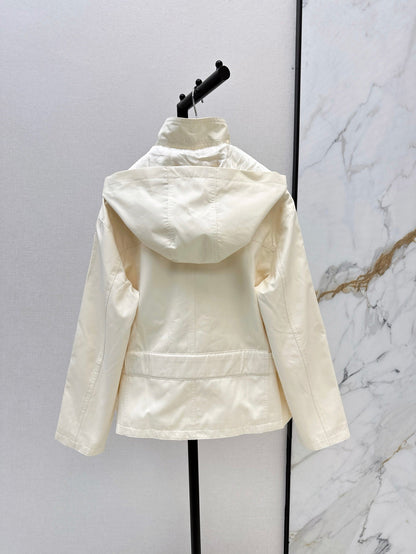 D 25ss hooded trench coat