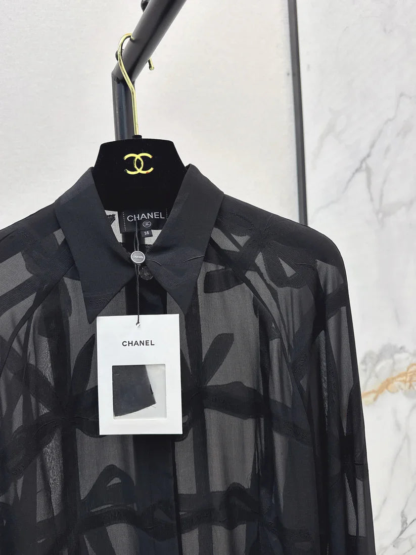 Bow Hollow-Out Cover-Up Top