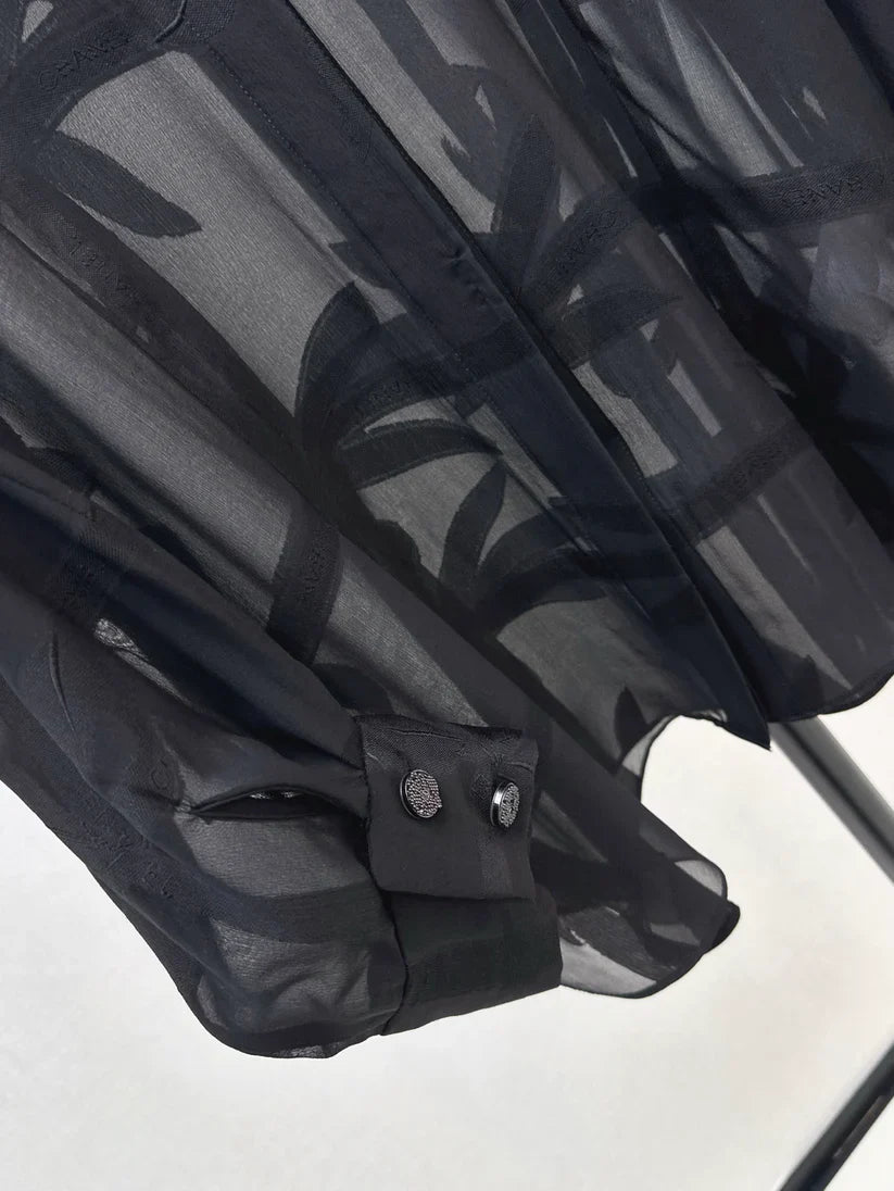 Bow Hollow-Out Cover-Up Top