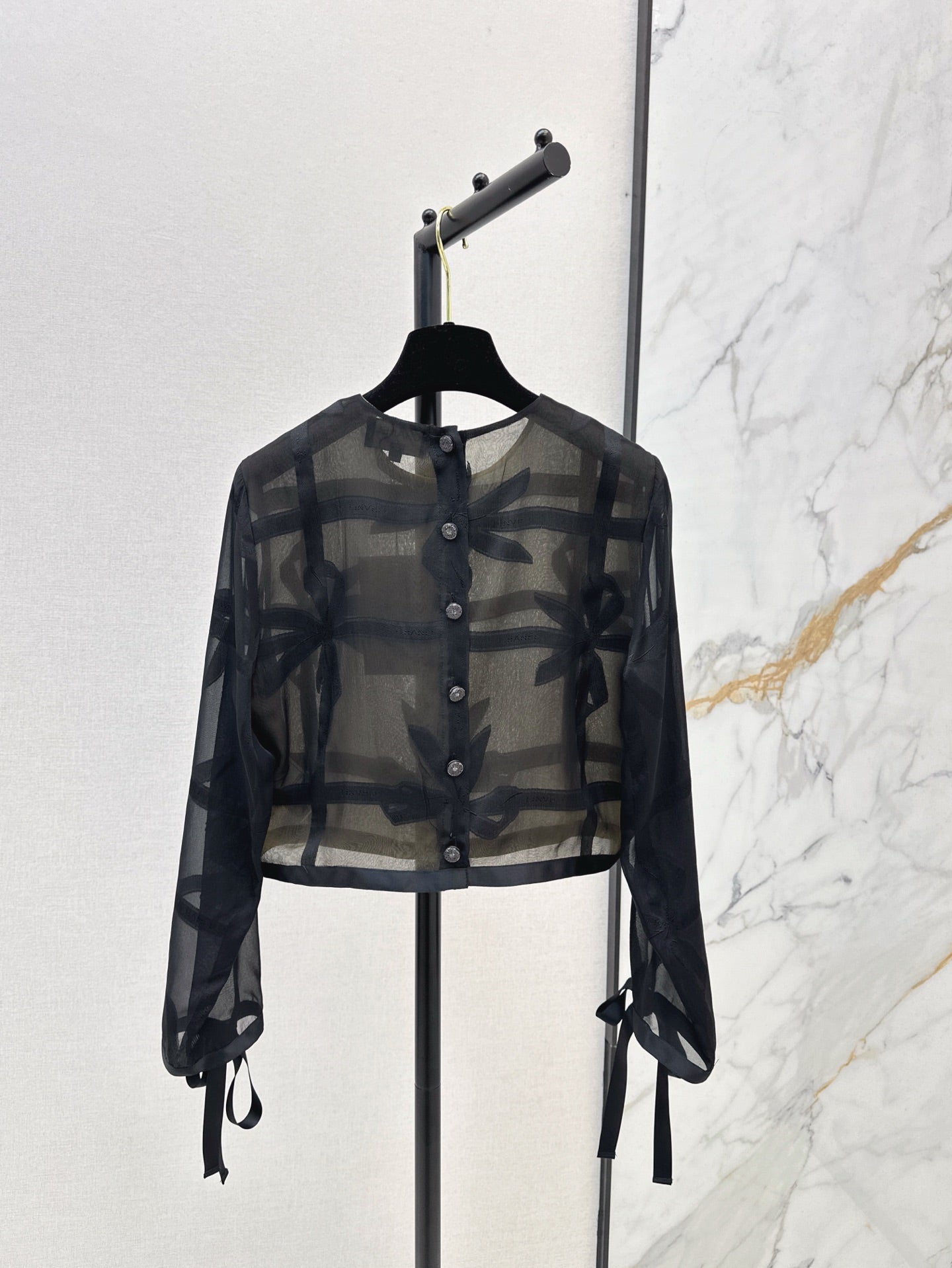 25ss Silk crop shirt