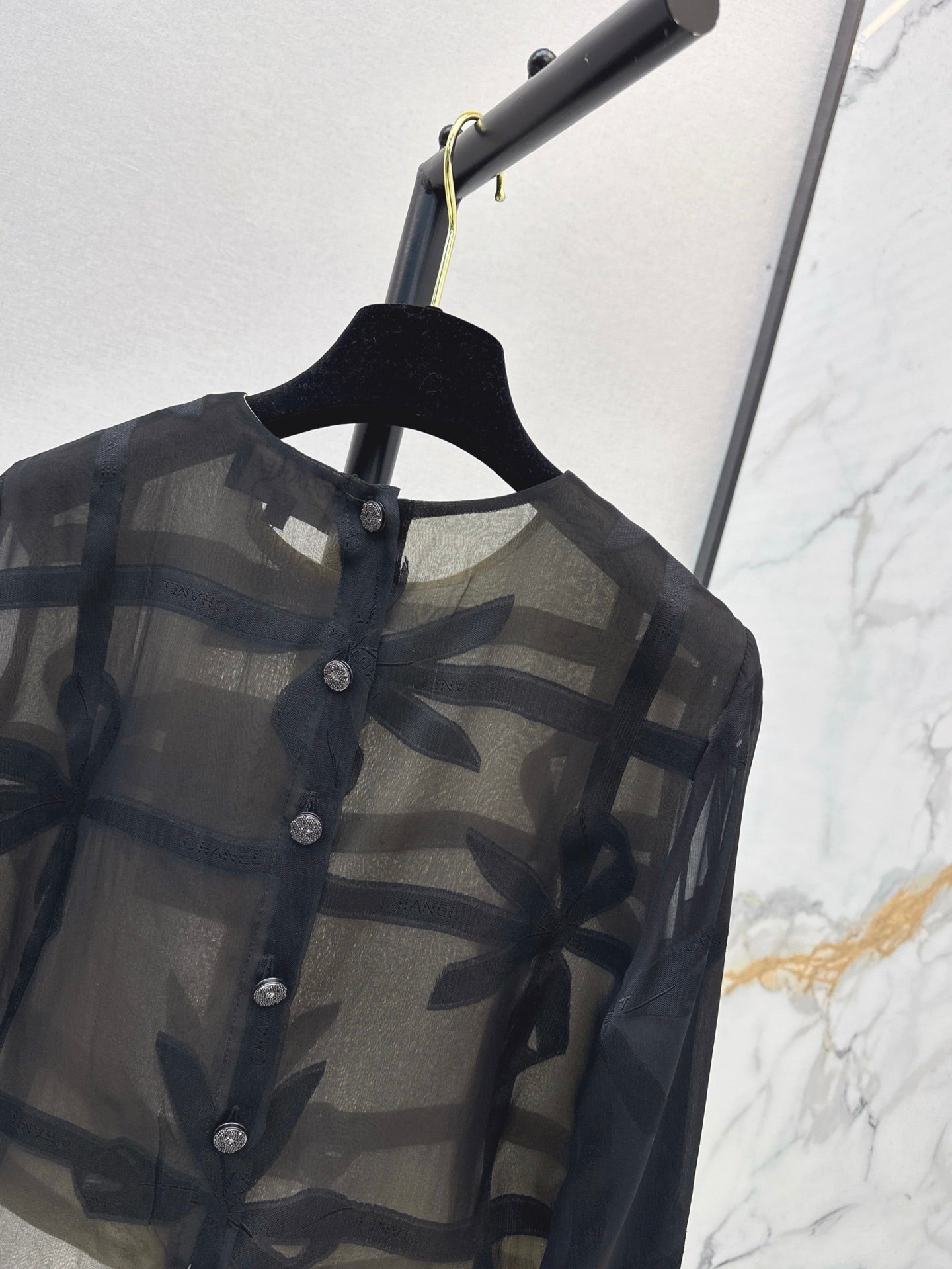 25ss Silk crop shirt