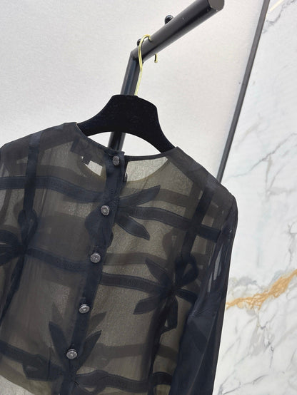 25ss Silk crop shirt