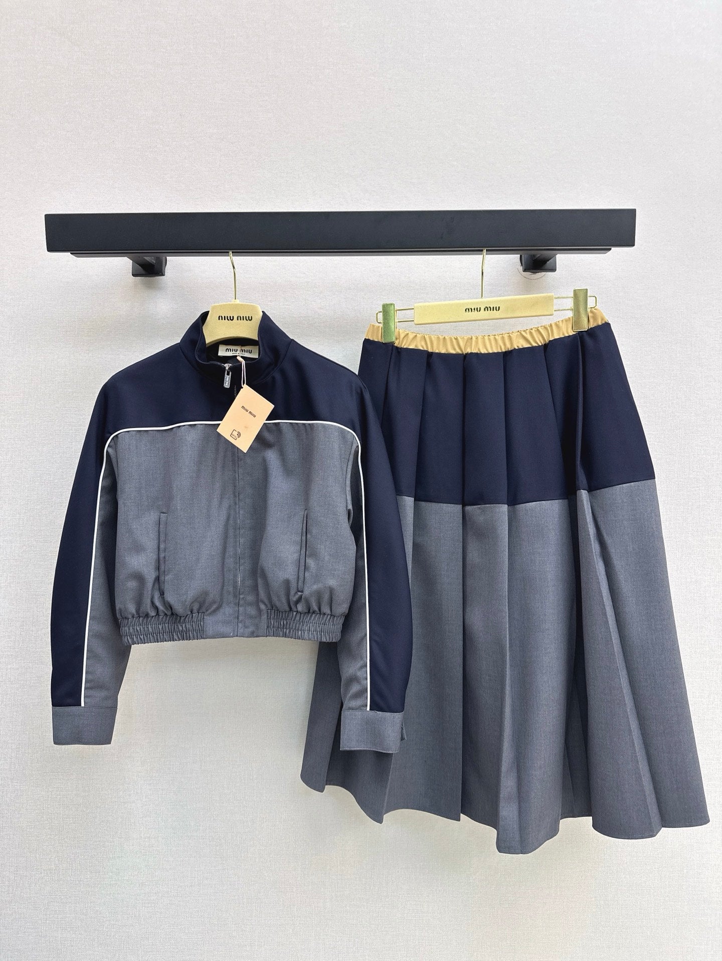 25ss crop jacket skirt suit