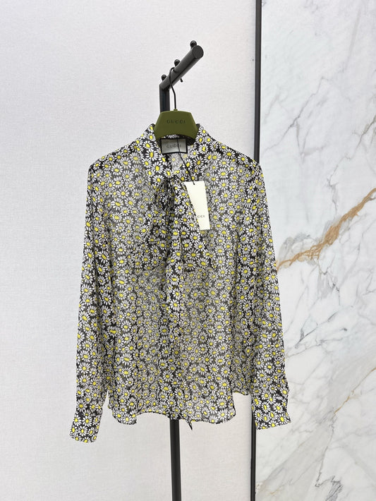 25ss Silk printed shirt