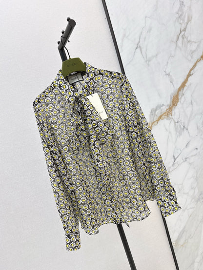 25ss Silk printed shirt