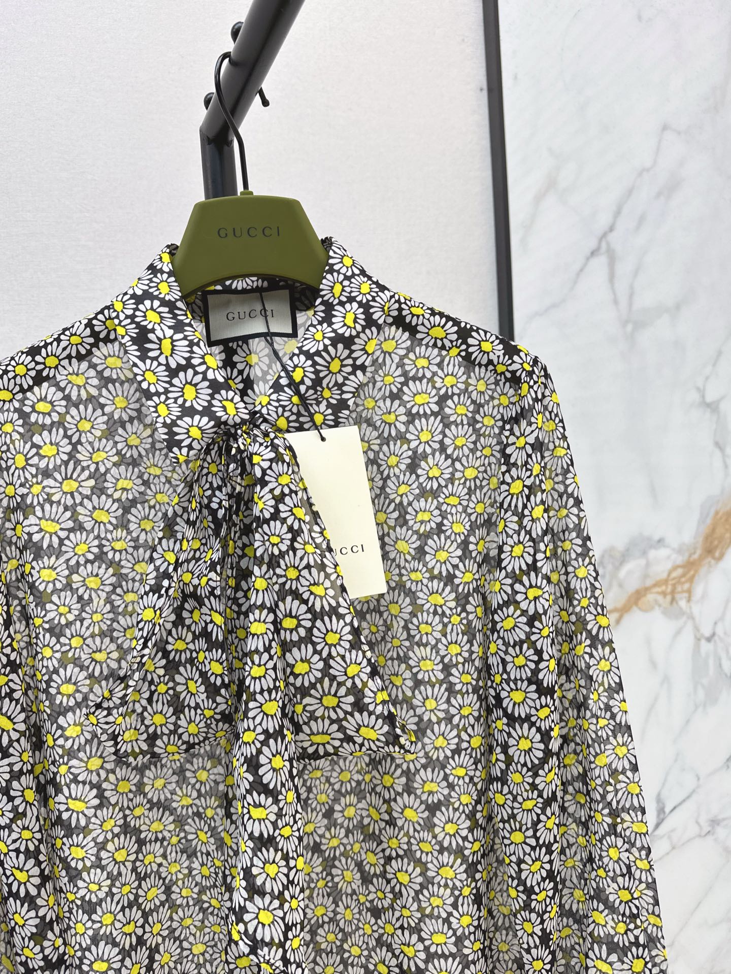 25ss Silk printed shirt