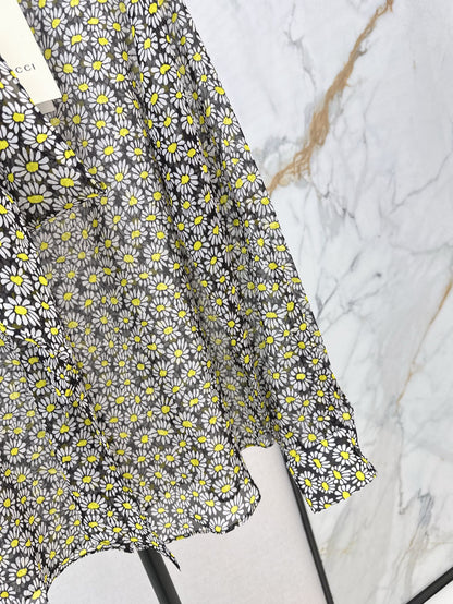 25ss Silk printed shirt