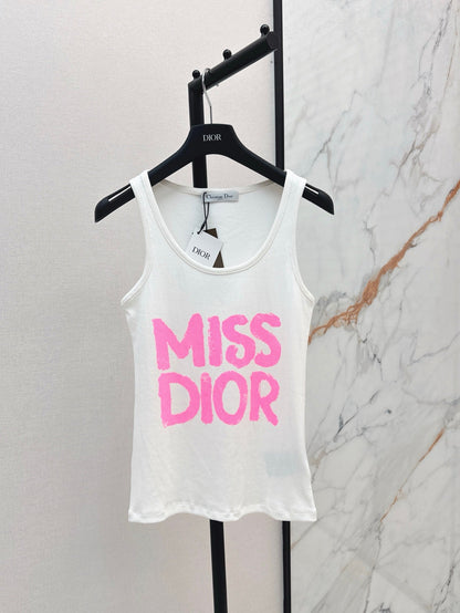 D 25ss miss printed vest