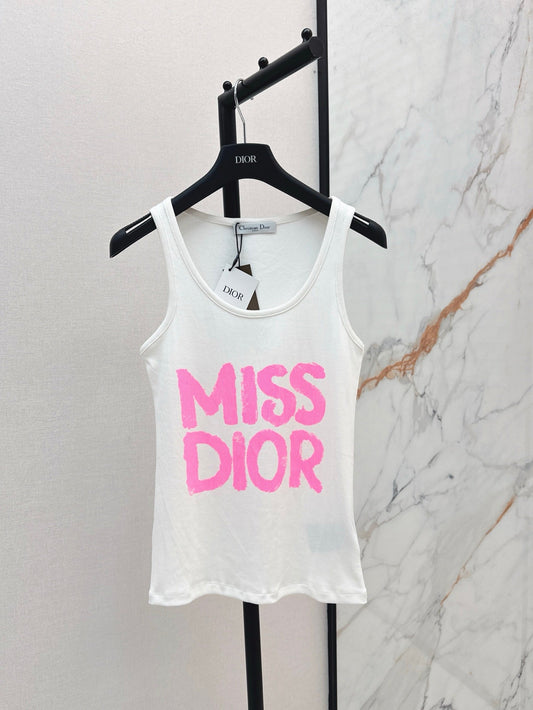 D 25ss miss printed vest