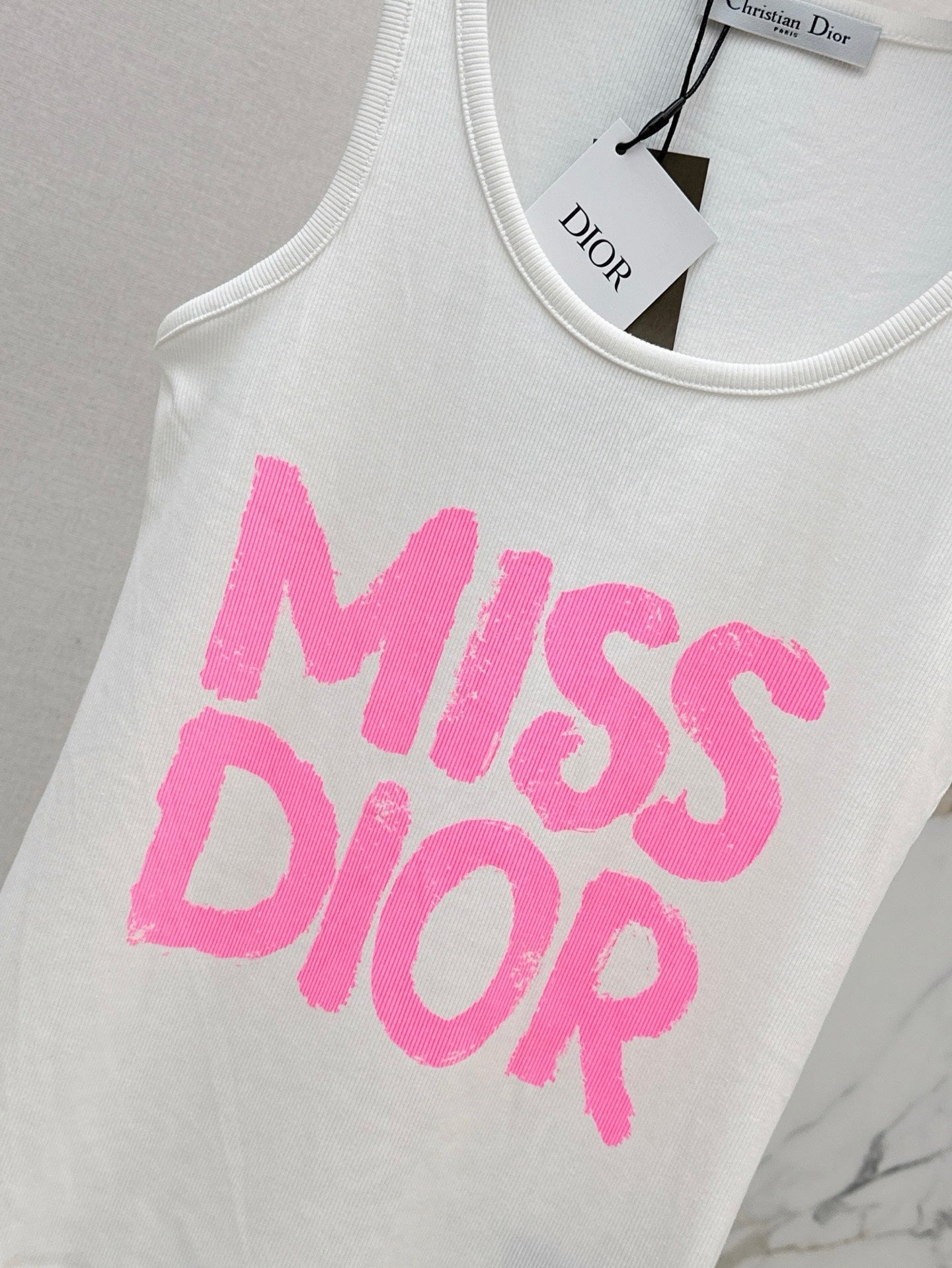 D 25ss miss printed vest