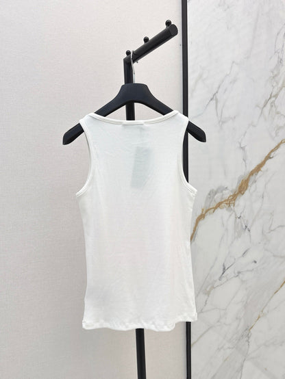 D 25ss miss printed vest