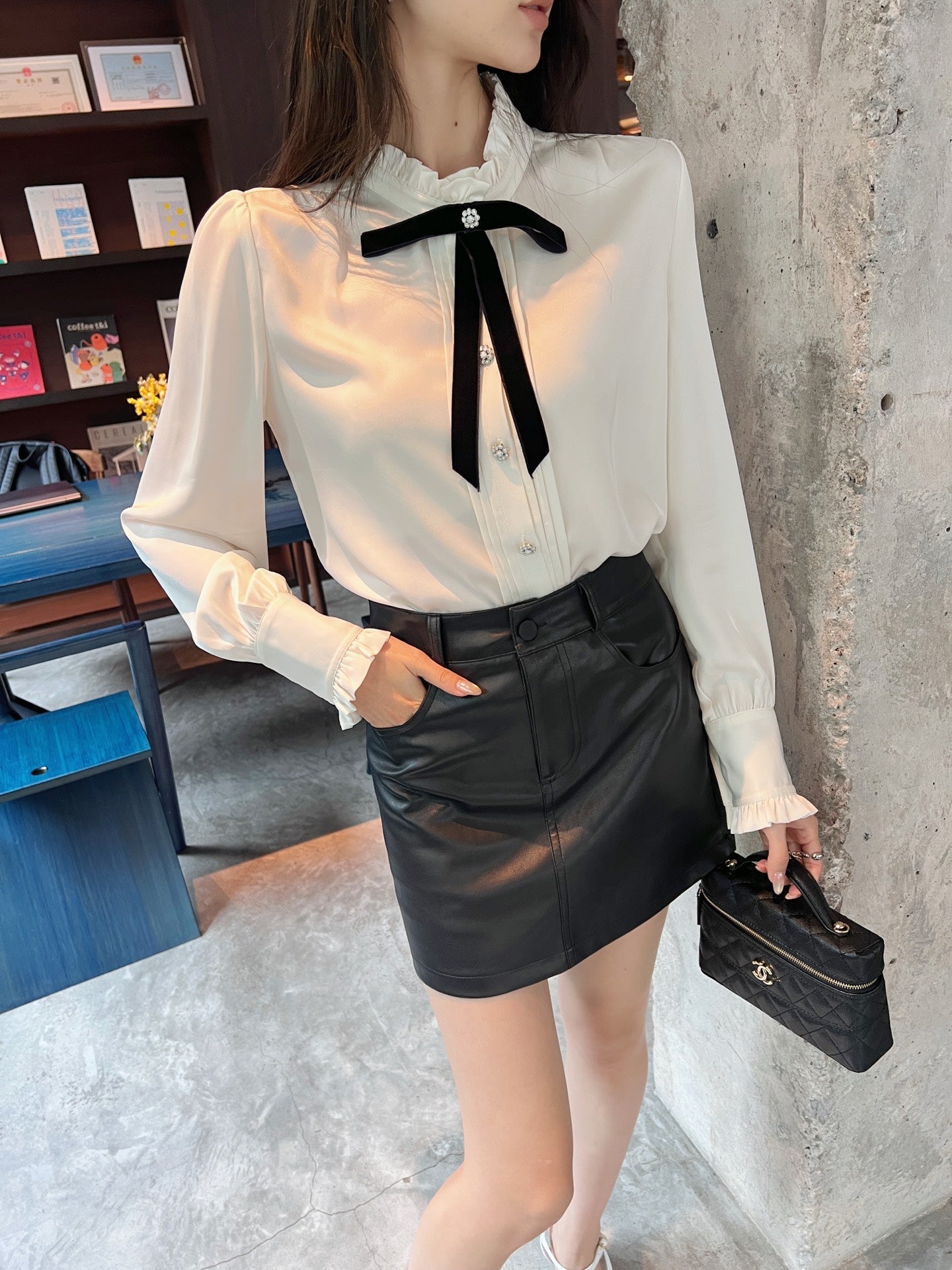 25ss ruffle shirt