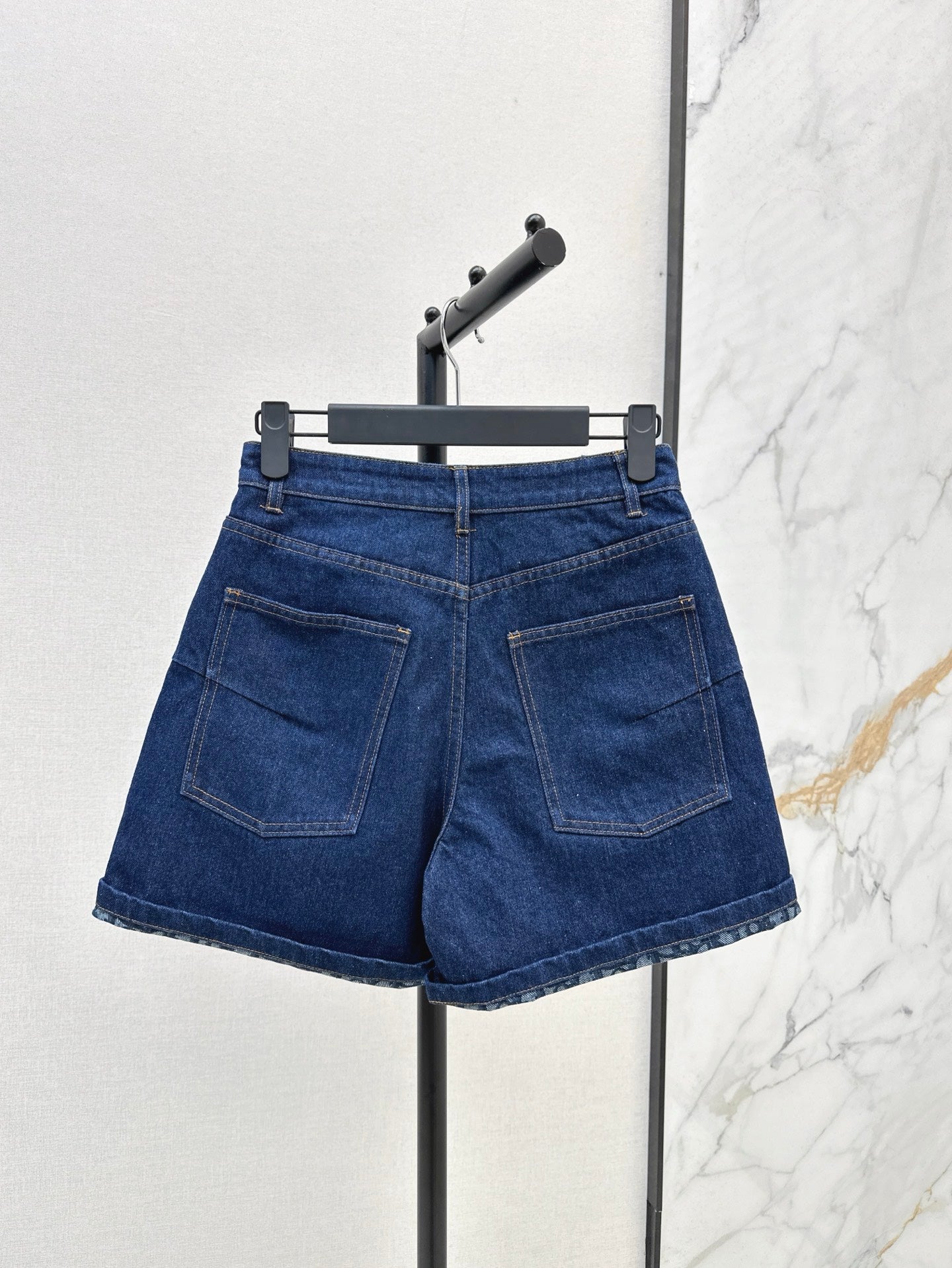 25ss vintage denim short