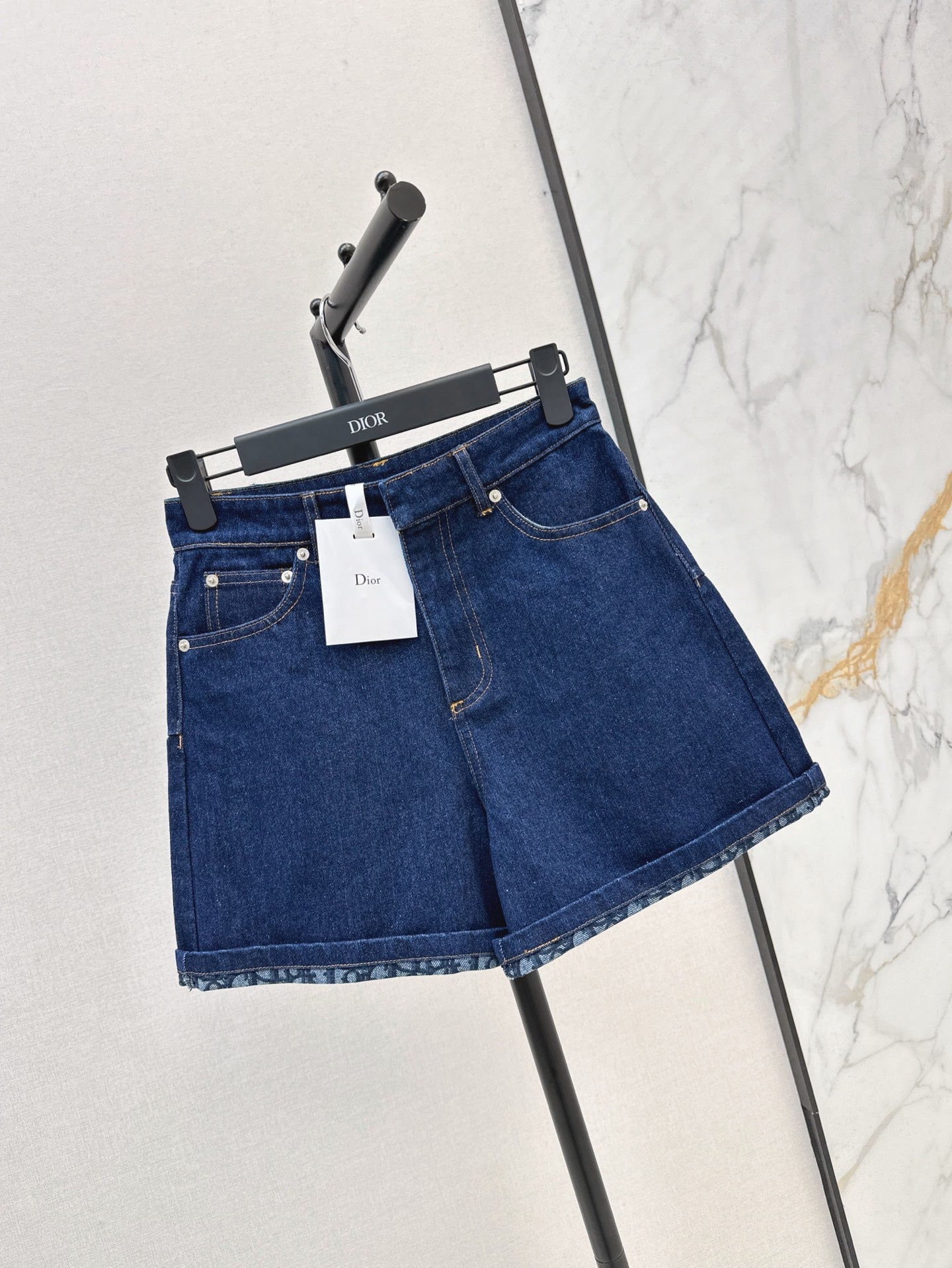 25ss vintage denim short