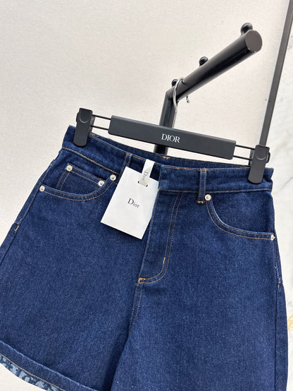 25ss vintage denim short