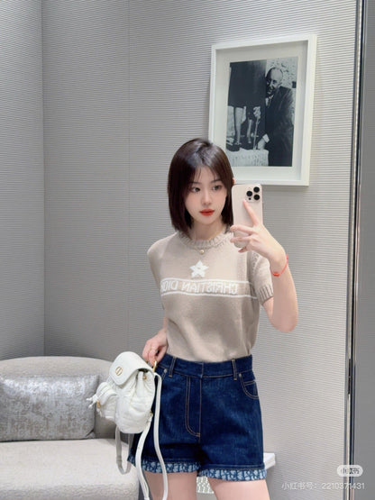 25ss vintage denim short