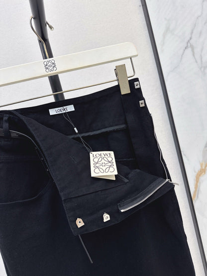 Lo 25ss belt denim skirt