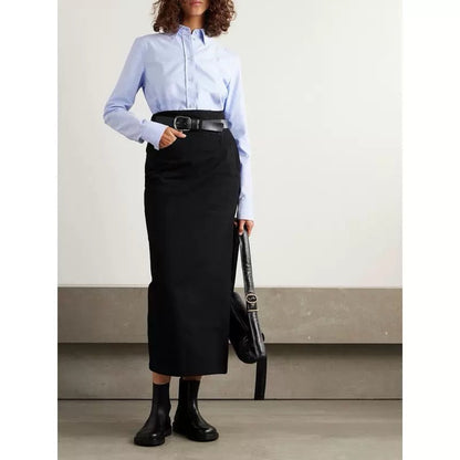 Lo 25ss belt denim skirt