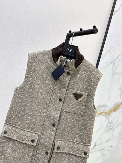 P 24fw wool vest
