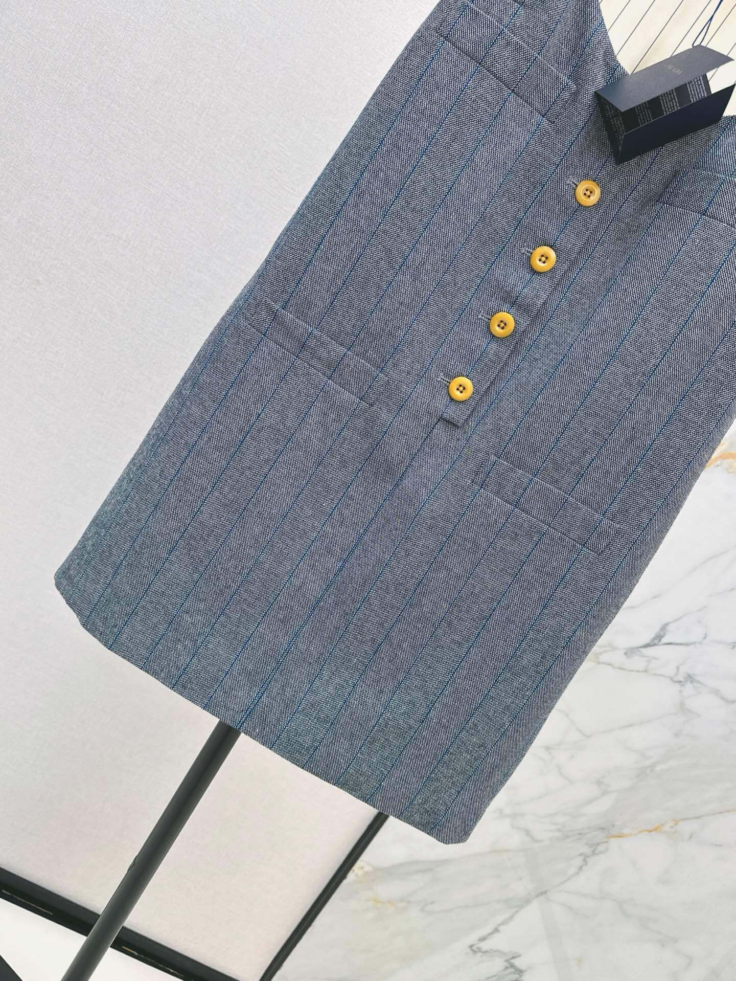 Preppy Two-Tone Striped Vest Dress