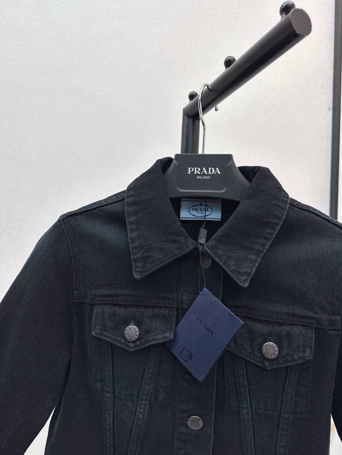 P 25ss crop denim jacket