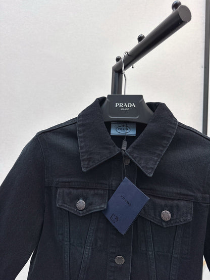 P 25ss crop denim jacket