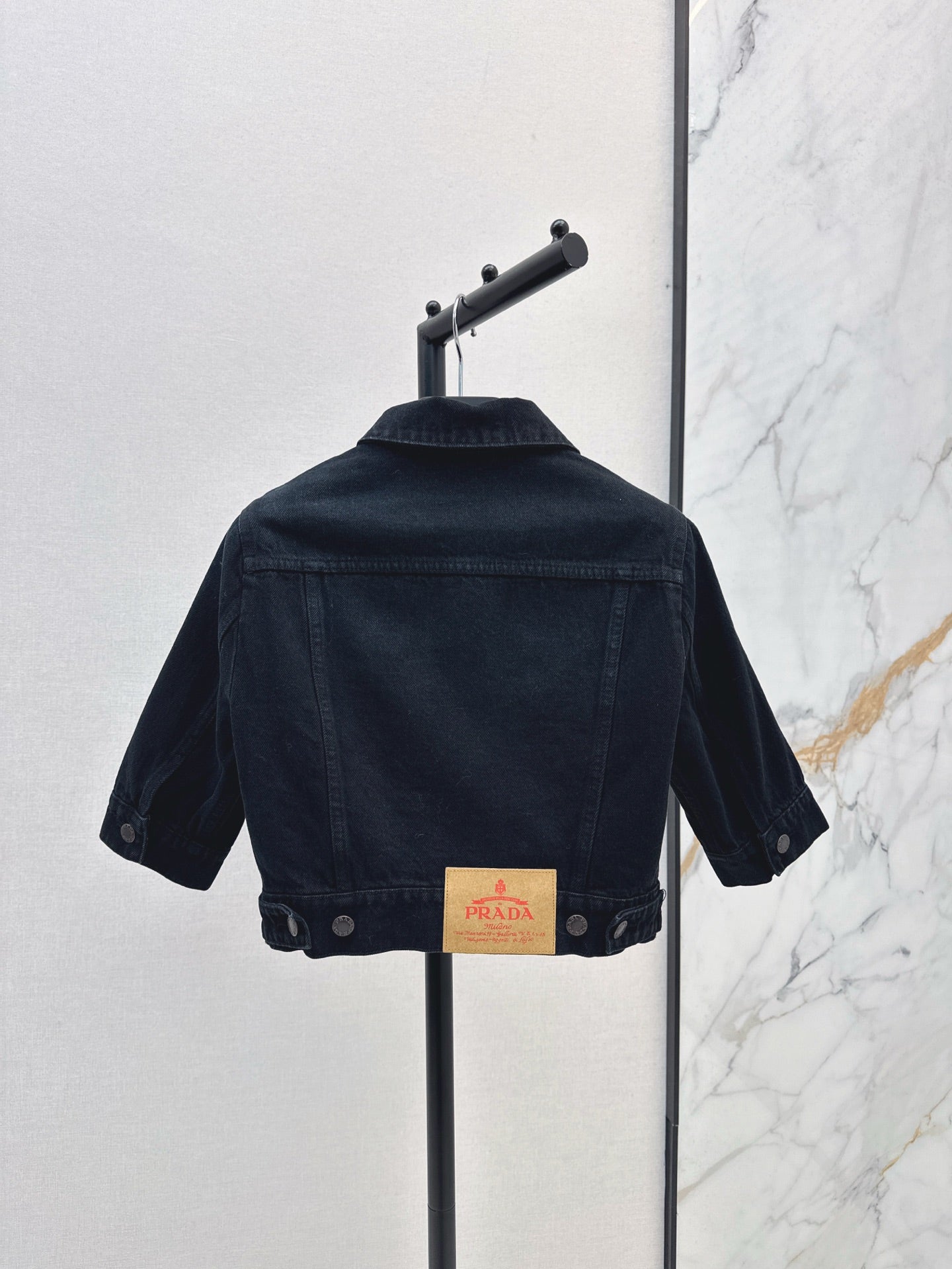 P 25ss crop denim jacket
