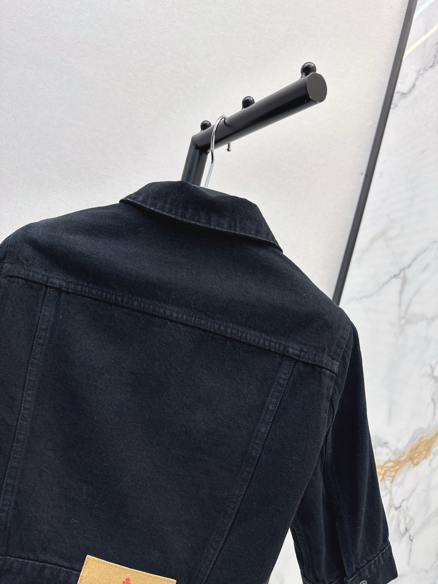 P 25ss crop denim jacket