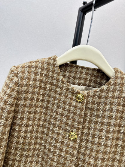 25ss houndstooth jacket