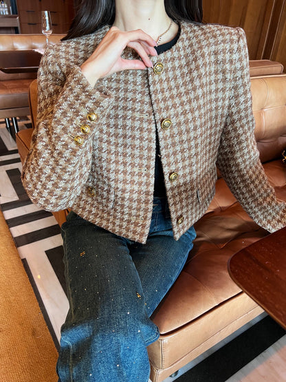 25ss houndstooth jacket