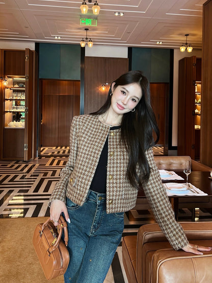 25ss houndstooth jacket