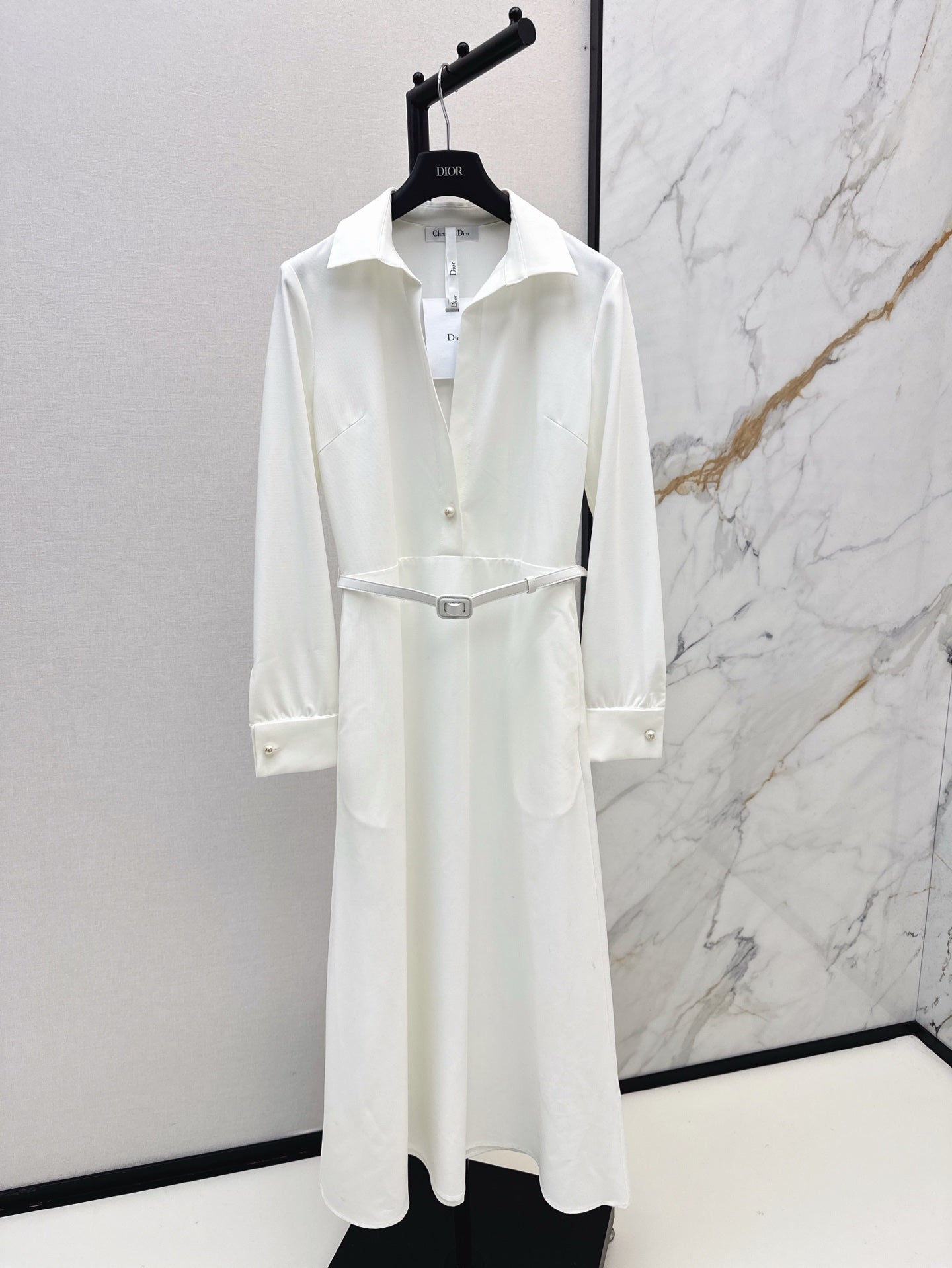 D 25SS V NECK SHIRT DRESS