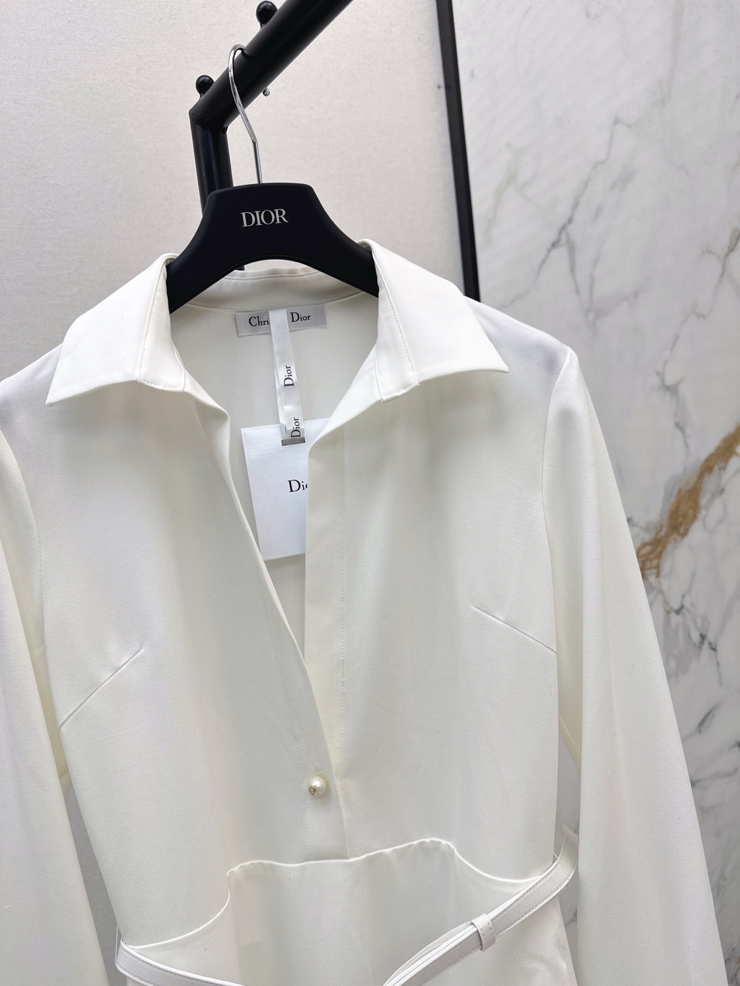 D 25SS V NECK SHIRT DRESS