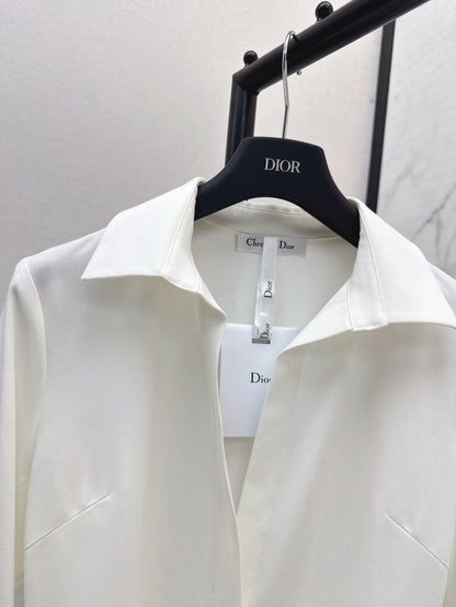 D 25SS V NECK SHIRT DRESS