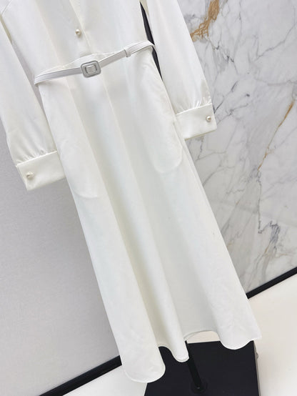 D 25SS V NECK SHIRT DRESS