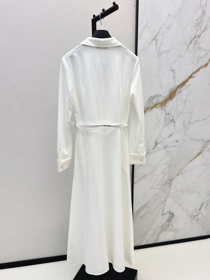 D 25SS V NECK SHIRT DRESS