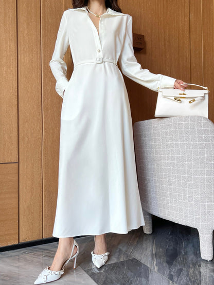 D 25SS V NECK SHIRT DRESS