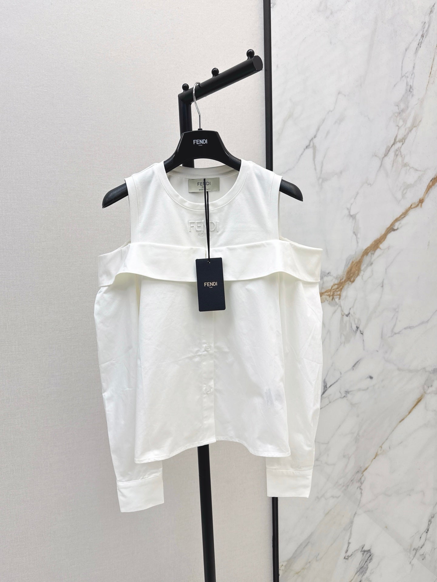 Fe 25ss paneled sleeve shirt