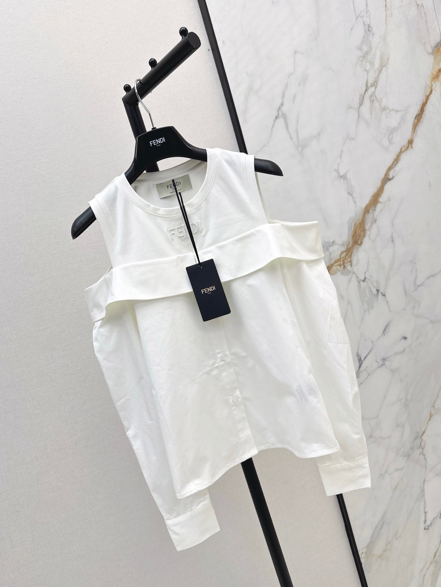 Fe 25ss paneled sleeve shirt