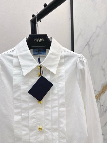 P 25SS Pleated shirt