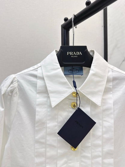 P 25SS Pleated shirt