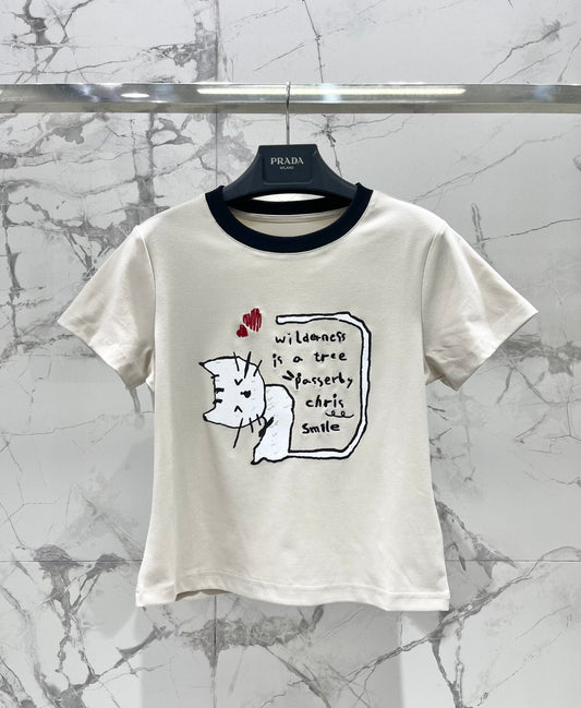 P 25SS PRINTED T-SHIRT