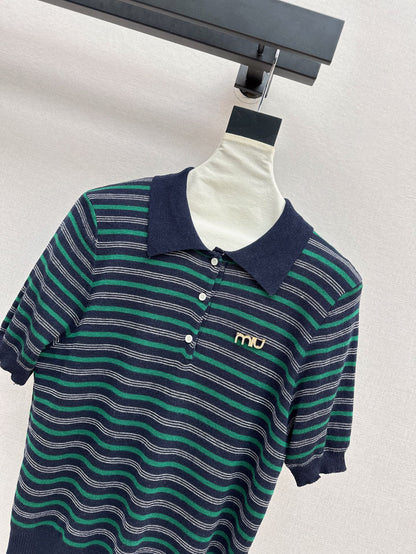 25ss knitted wool polo