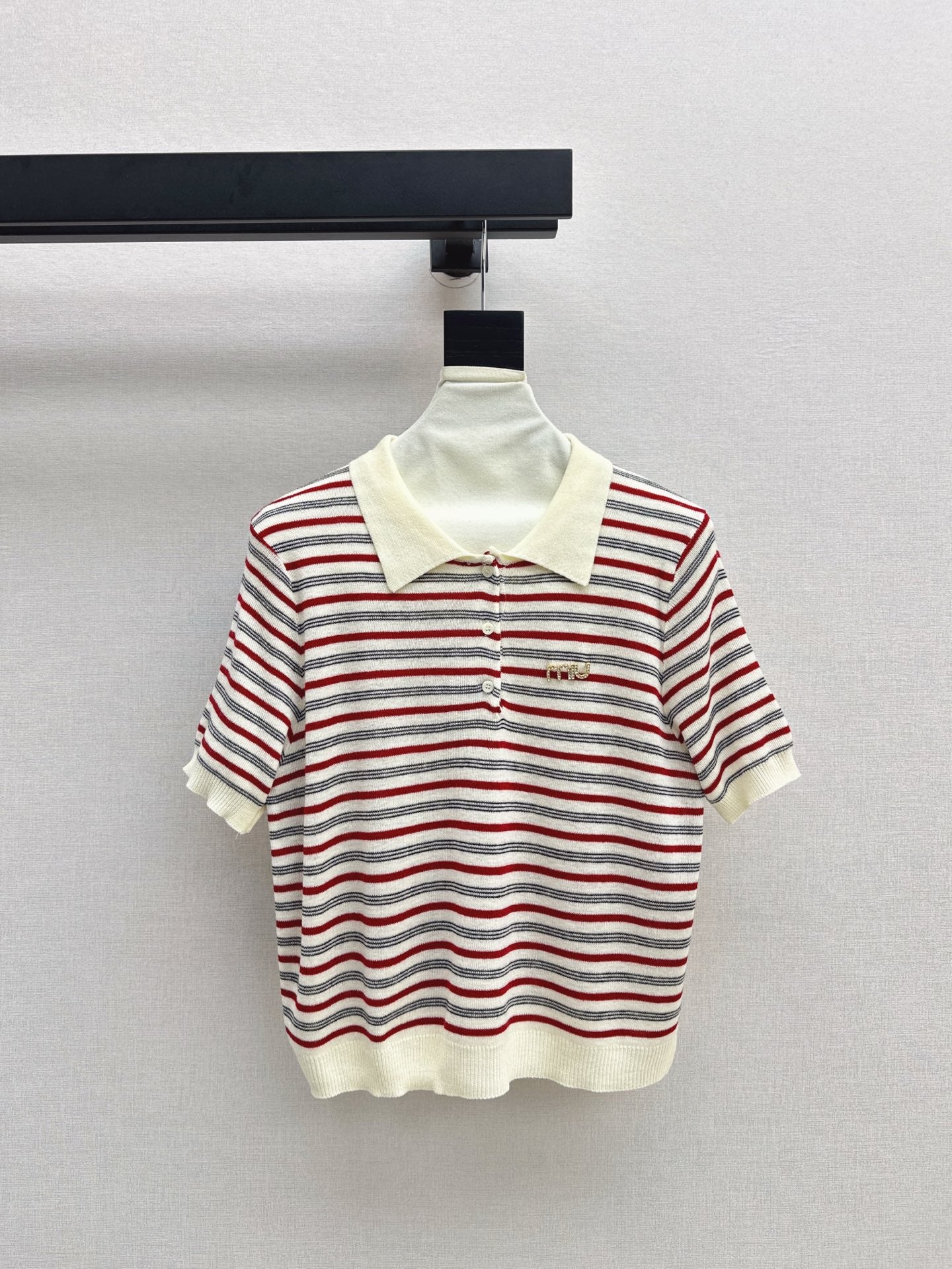 25SS KNITTED WOOL POLO