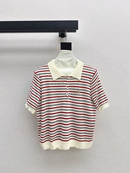 25SS KNITTED WOOL POLO