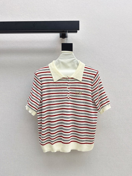 25SS KNITTED WOOL POLO
