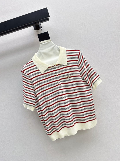 25SS KNITTED WOOL POLO