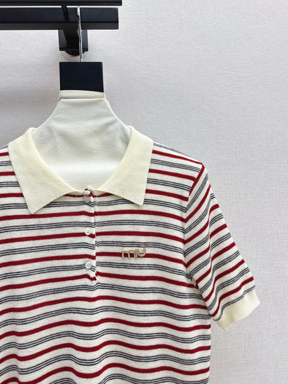 25SS KNITTED WOOL POLO