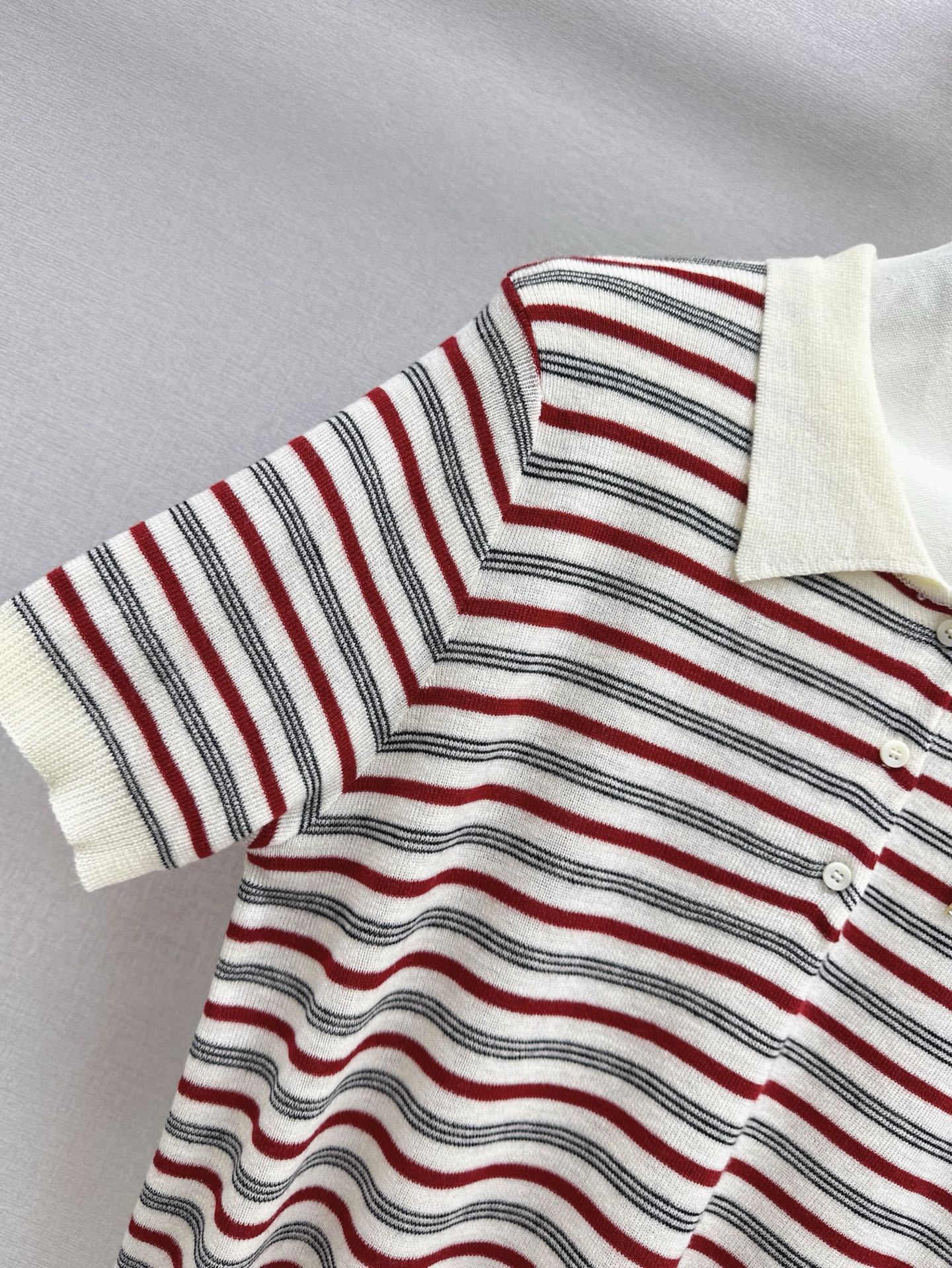 25SS KNITTED WOOL POLO